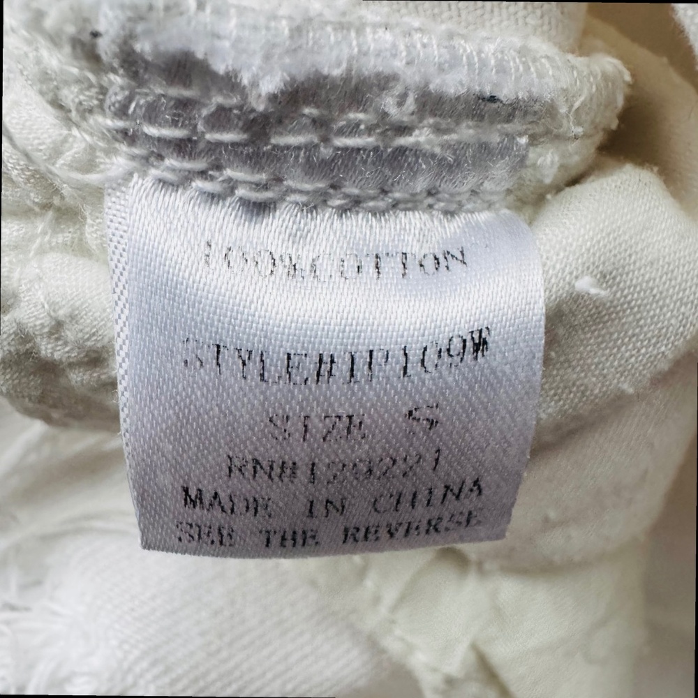 FOREVER 21 White Distressed Denim Cutoff Shorts Size S - Picture 5 of 7